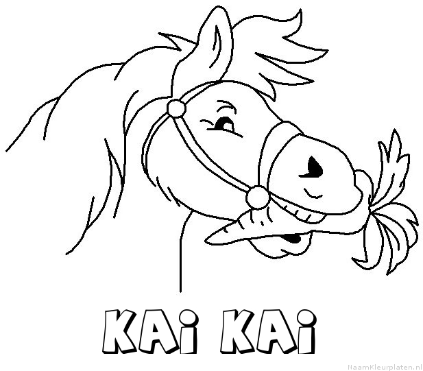 Kai kai paard van sinterklaas kleurplaat